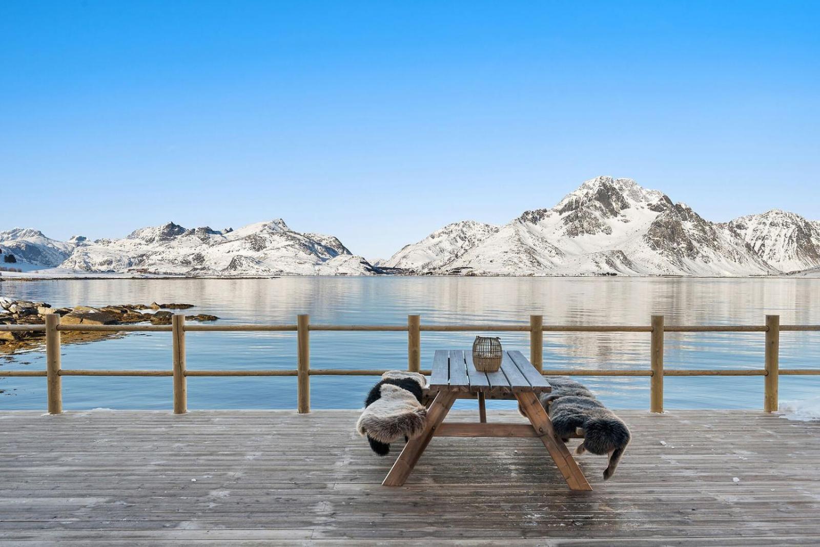 Nappstraumen Seafront Cabin, Lilleeid 68 Gravdal  Luaran gambar