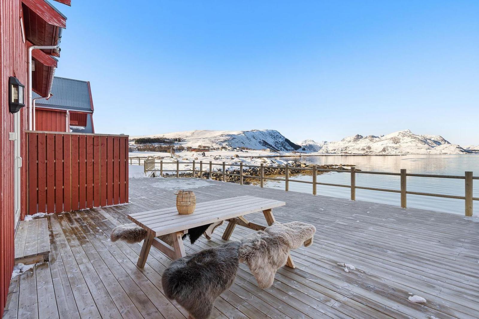 Nappstraumen Seafront Cabin, Lilleeid 68 Gravdal  Luaran gambar