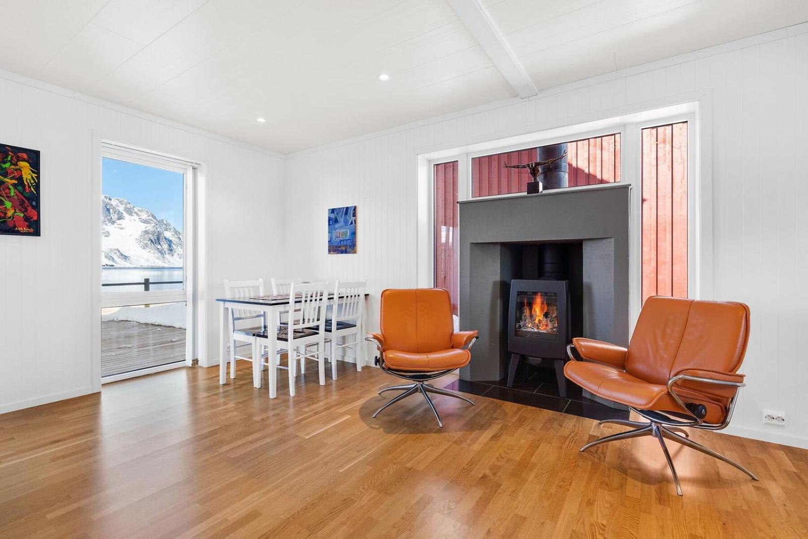 Nappstraumen Seafront Cabin, Lilleeid 68 Gravdal  Luaran gambar